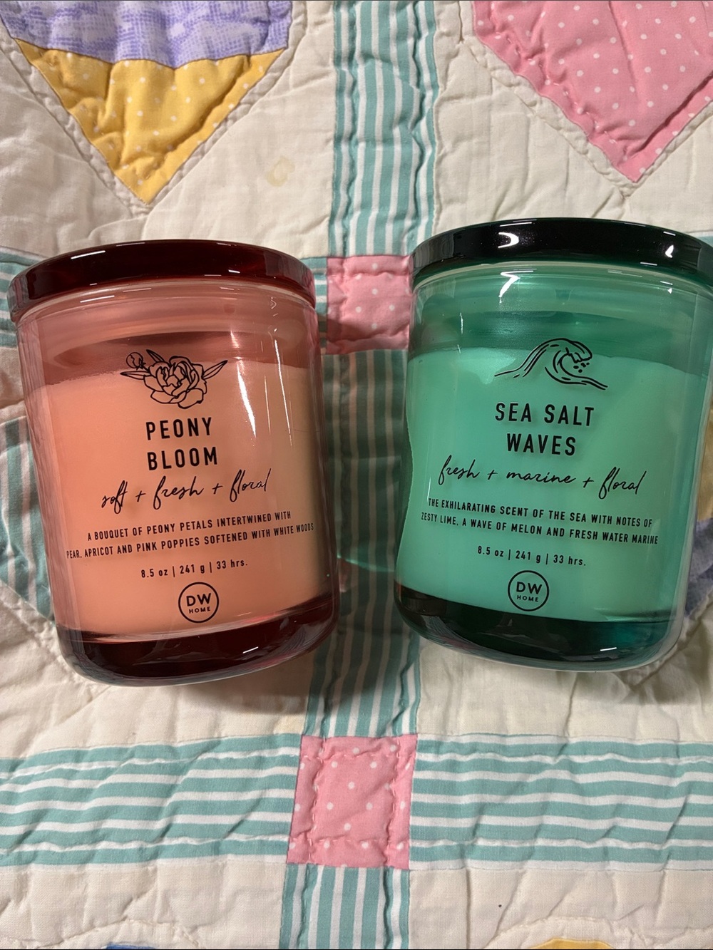 DW Home Peony Bloom and Sea Salt Waves Scented Candles